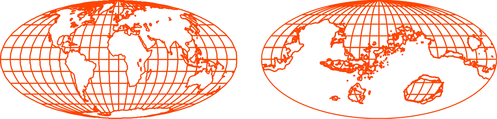 Abstract global infrastructure spheres
