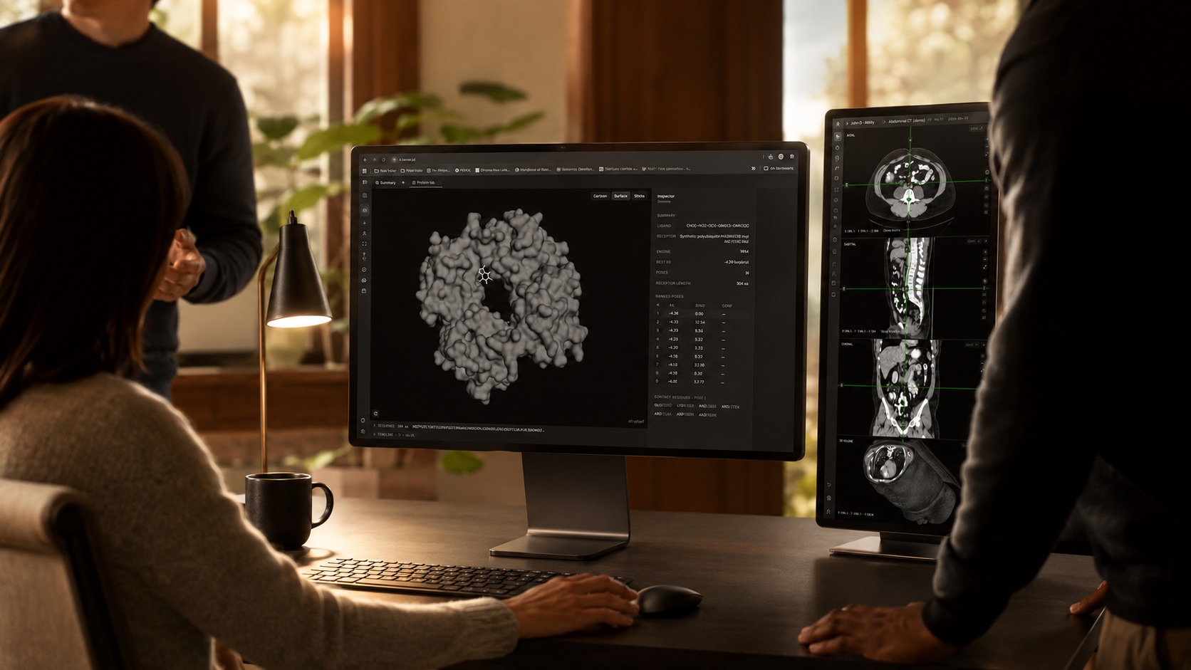SaroviX running in a clinical workspace